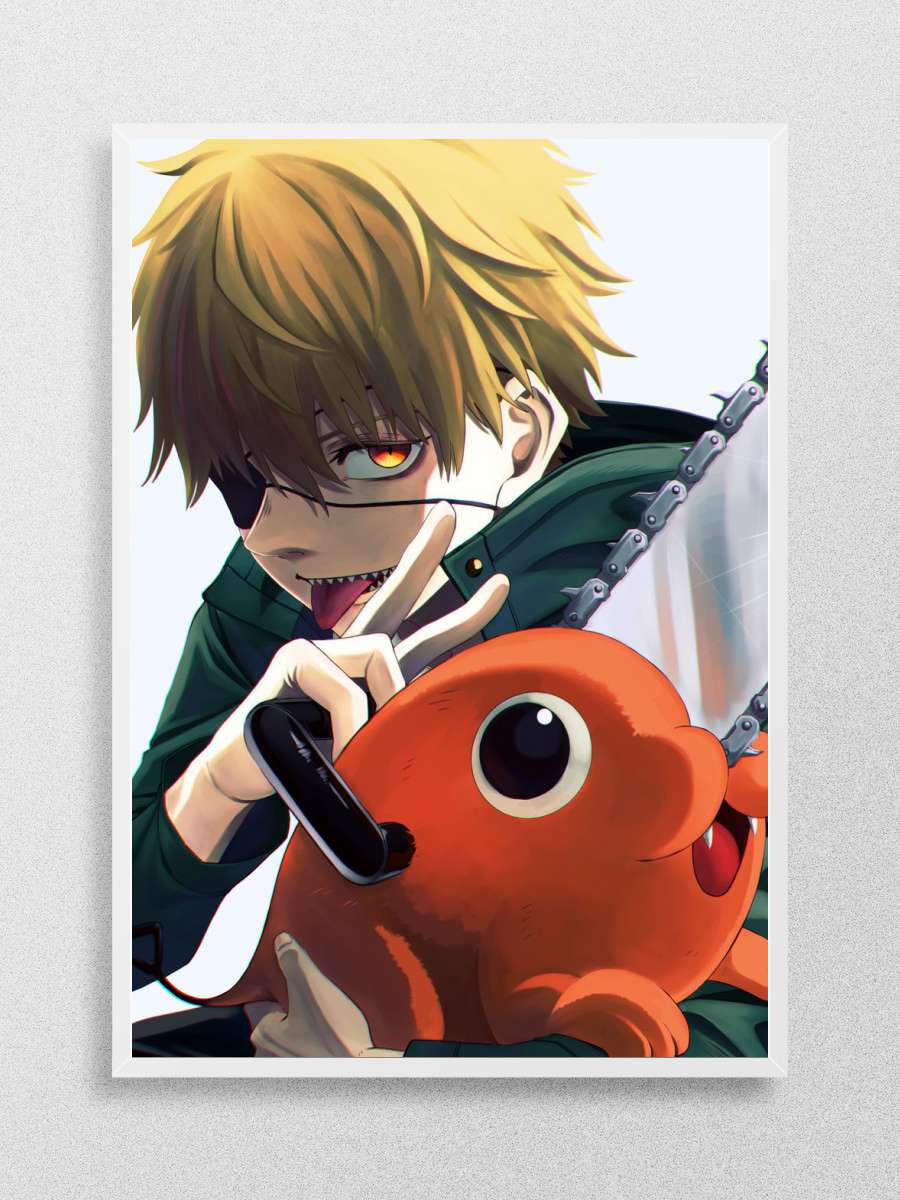 Denji Chainsaw Man Anime Poster Çerçevesiz Yüksek Kalite Anime Duvar Poster