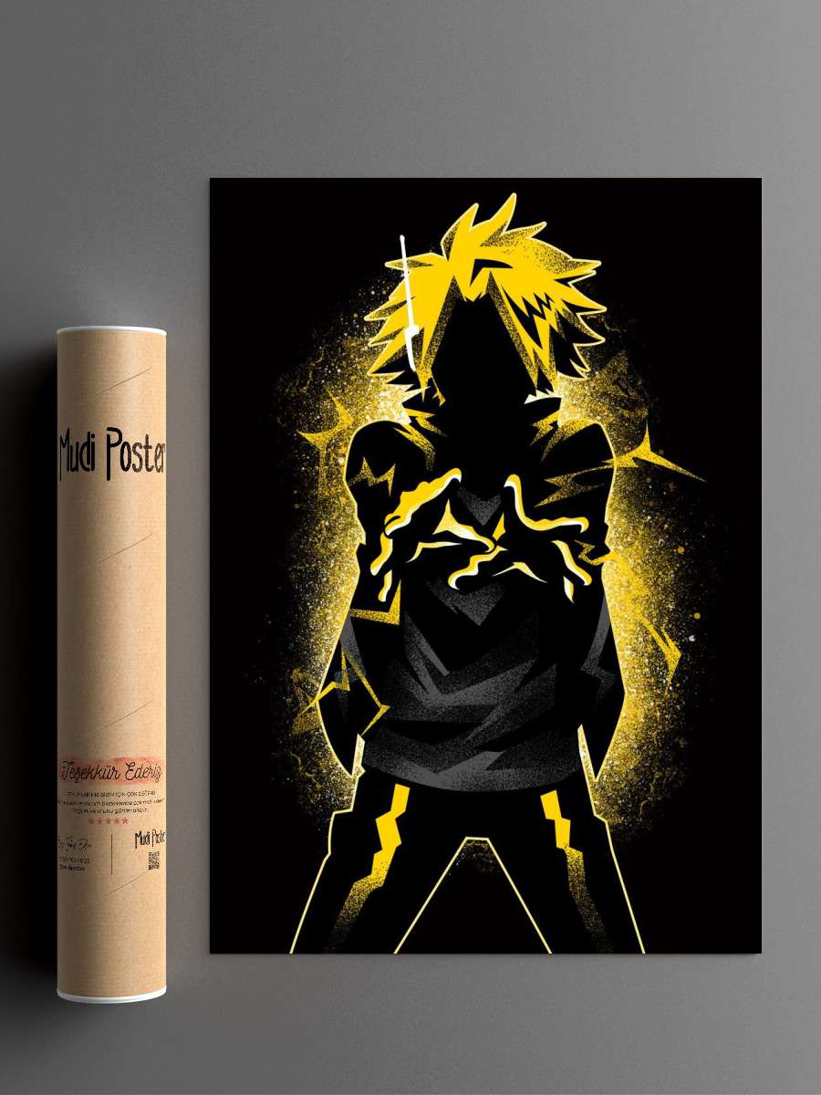 Denki Dark Shadow Anime Poster Çerçevesiz Yüksek Kalite Anime Duvar Poster