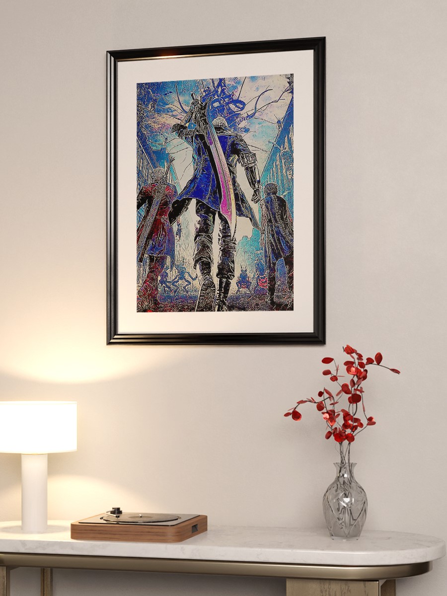 devil Anime Poster Çerçevesiz Yüksek Kalite Anime Duvar Poster