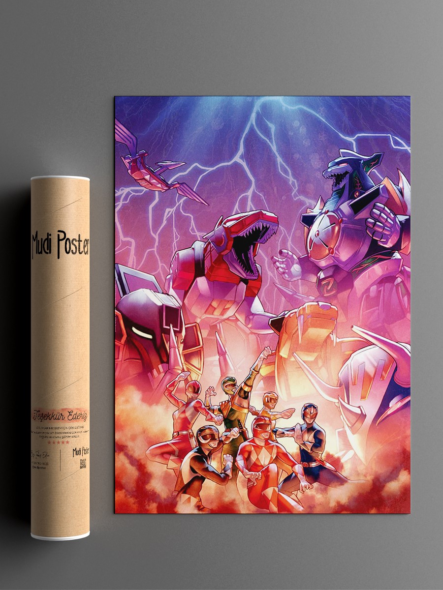 Dino Force Anime Poster Çerçevesiz Yüksek Kalite Anime Duvar Poster