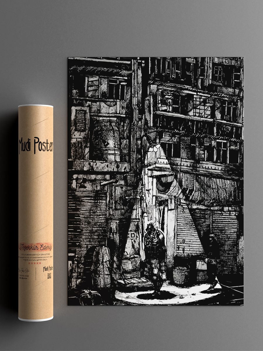Dorohedoro Anime Poster Çerçevesiz Yüksek Kalite Anime Duvar Poster