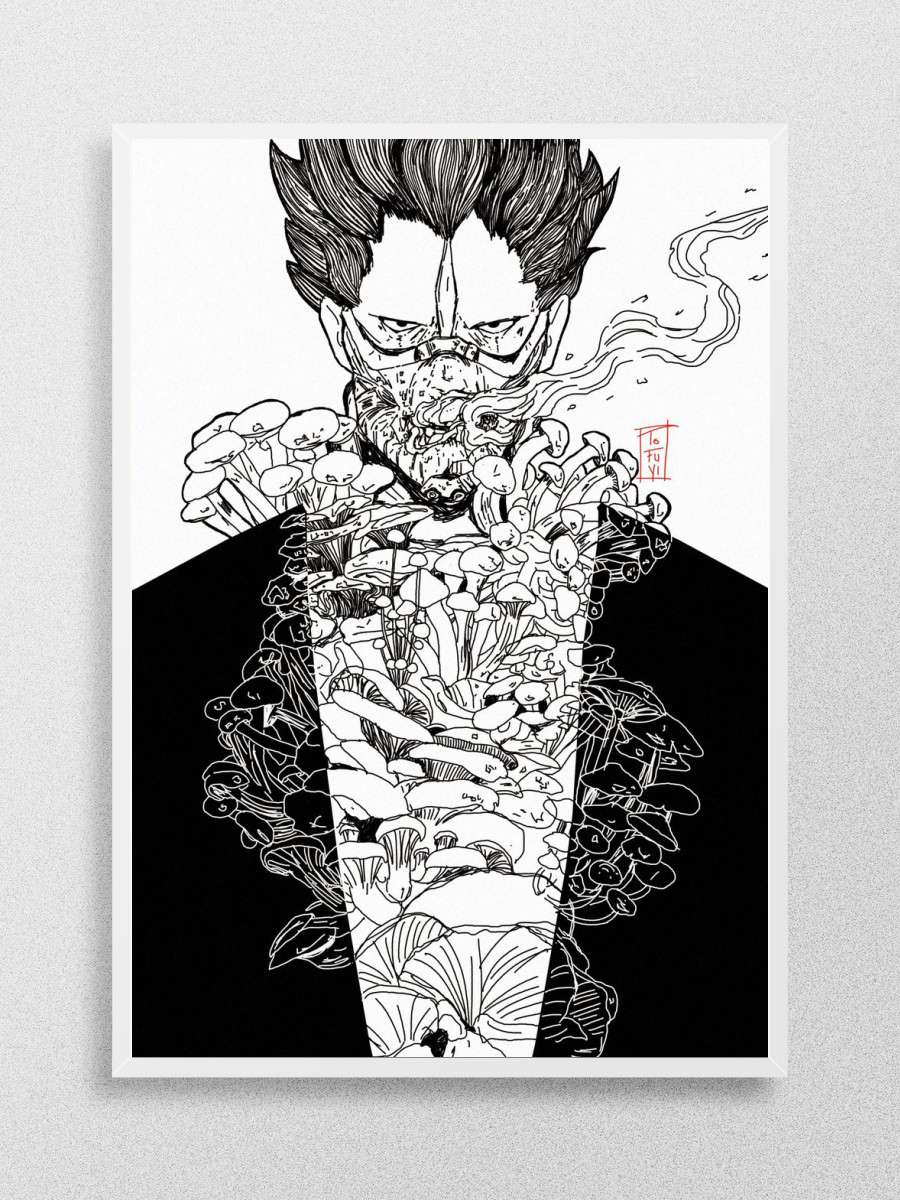Dorohedoro Anime Poster Çerçevesiz Yüksek Kalite Anime Duvar Poster