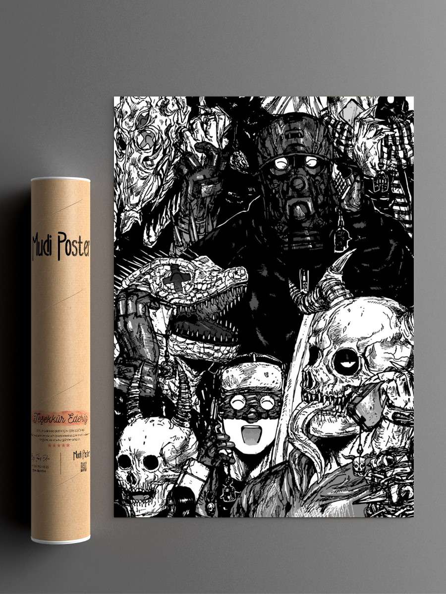 Dorohedoro Anime Poster Çerçevesiz Yüksek Kalite Anime Duvar Poster