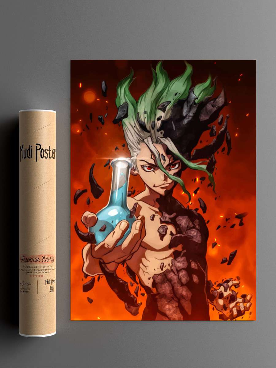 Dr. Doctor Stone Anime Poster Çerçevesiz Yüksek Kalite Anime Duvar Poster