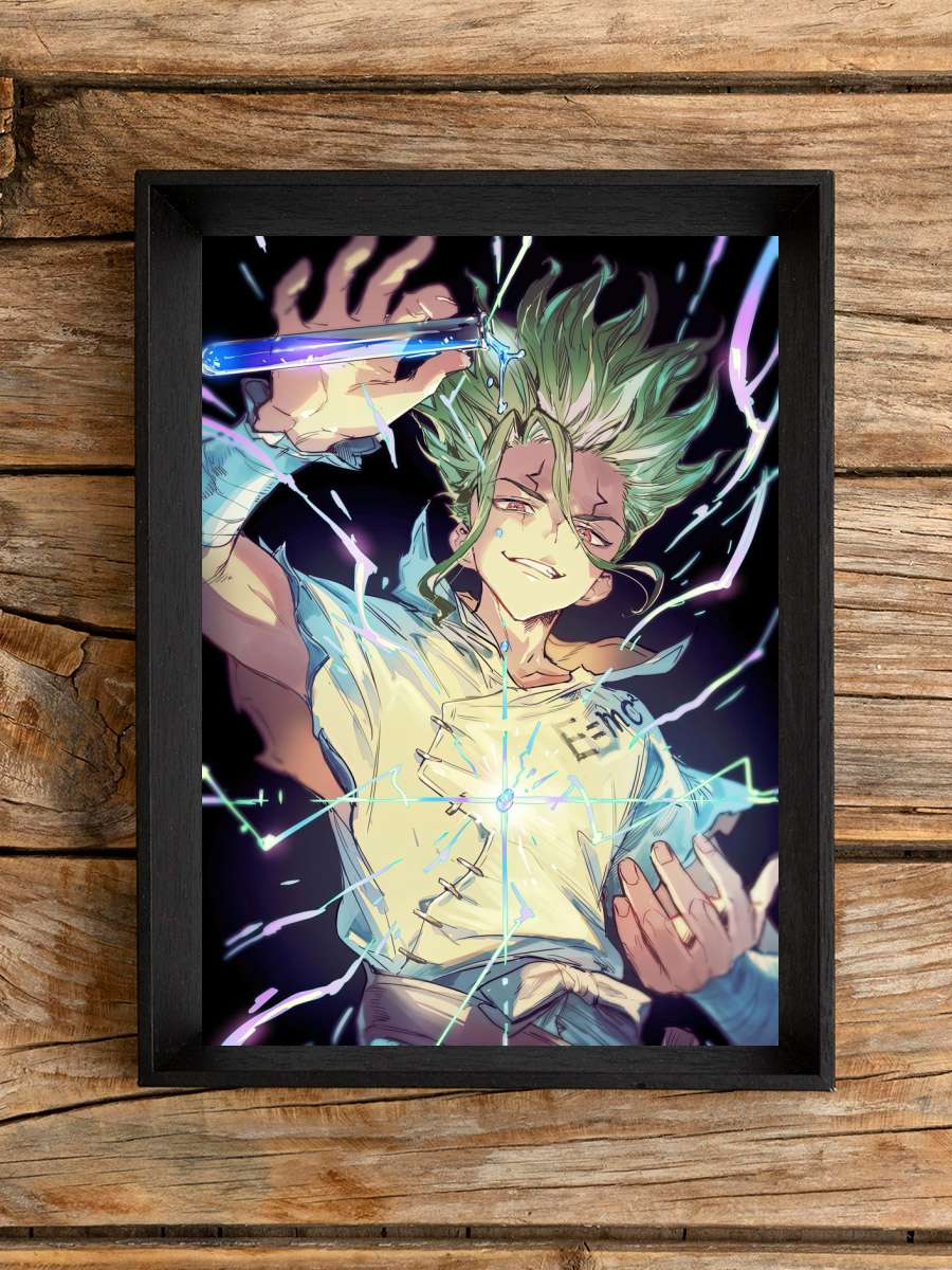 Dr Stone Ishigami Senku Anime Poster Çerçevesiz Yüksek Kalite Anime Duvar Poster