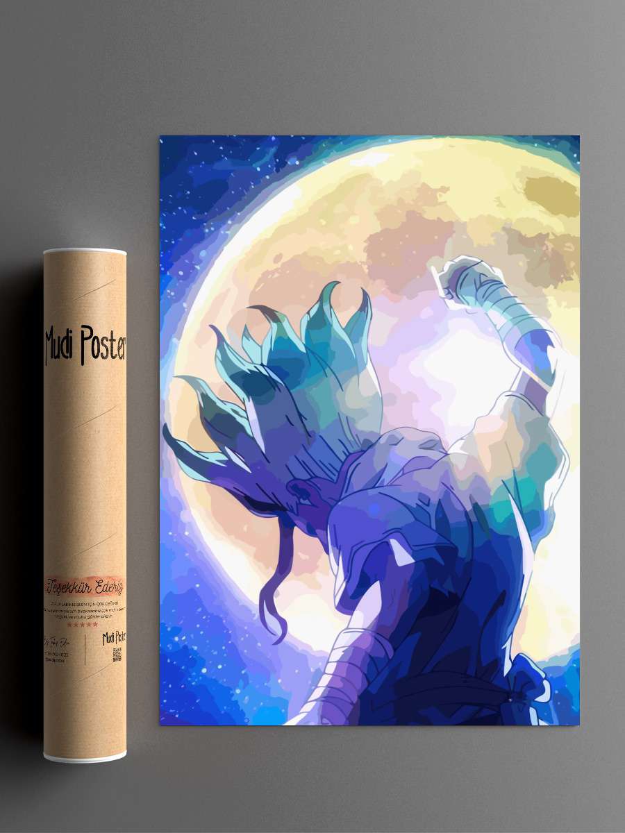 dr stone Anime Poster Çerçevesiz Yüksek Kalite Anime Duvar Poster