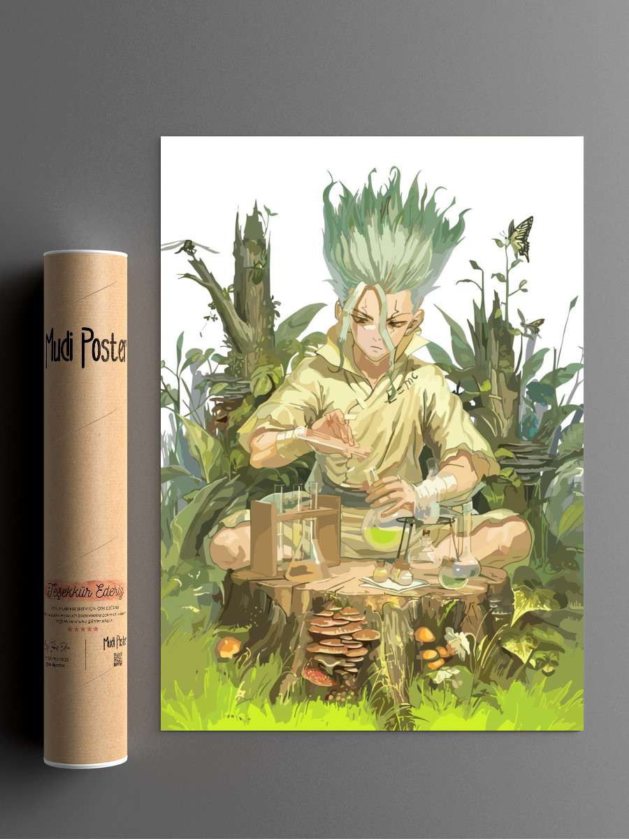 dr stone Anime Poster Çerçevesiz Yüksek Kalite Anime Duvar Poster