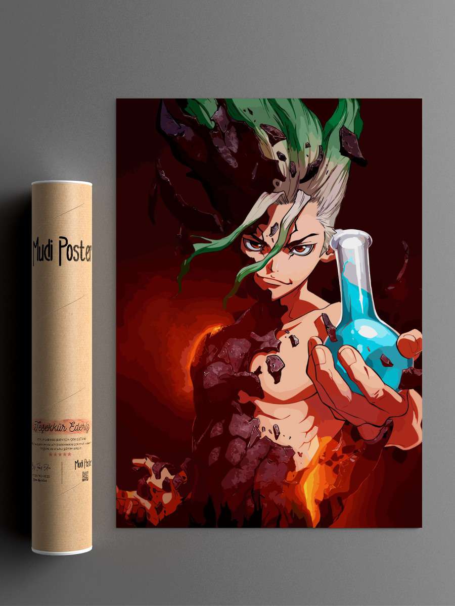dr stone Anime Poster Çerçevesiz Yüksek Kalite Anime Duvar Poster