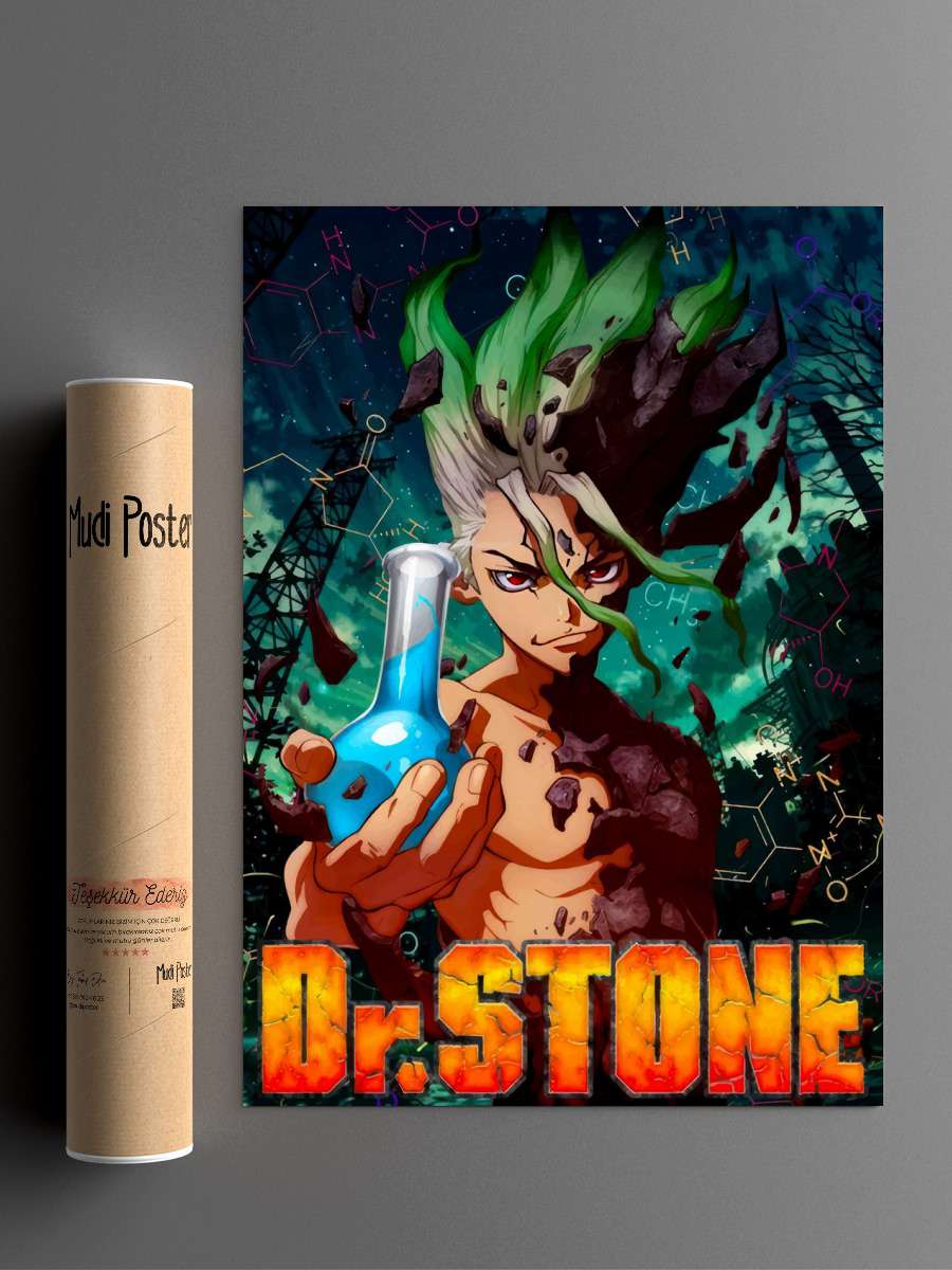 dr stone Anime Poster Çerçevesiz Yüksek Kalite Anime Duvar Poster