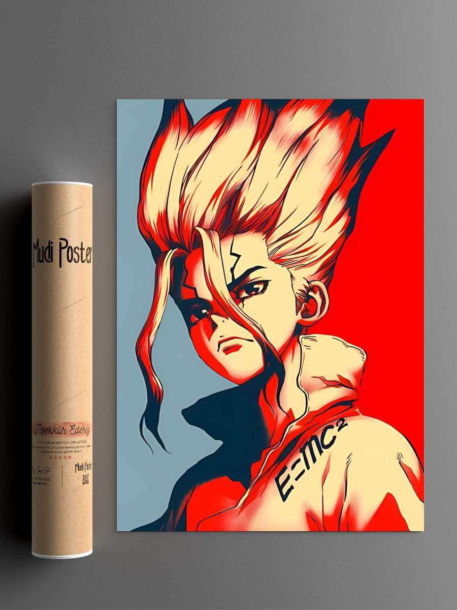 dr stone senku ishigami Anime Poster Çerçevesiz Yüksek Kalite Anime Duvar Poster