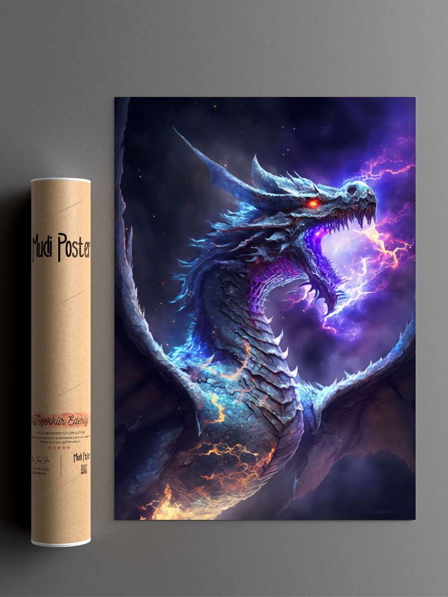 Dragon Ruler of the Galaxy Anime Poster Çerçevesiz Yüksek Kalite Anime Duvar Poster