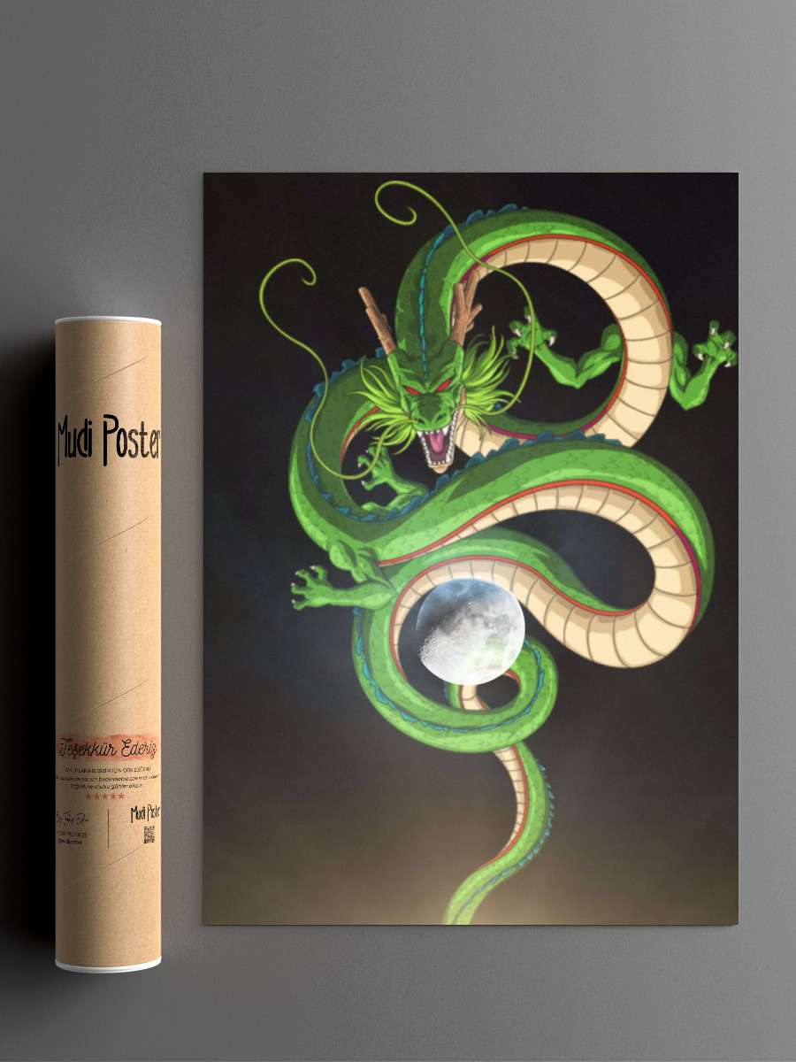 Dragon Shenron Anime Poster Çerçevesiz Yüksek Kalite Anime Duvar Poster