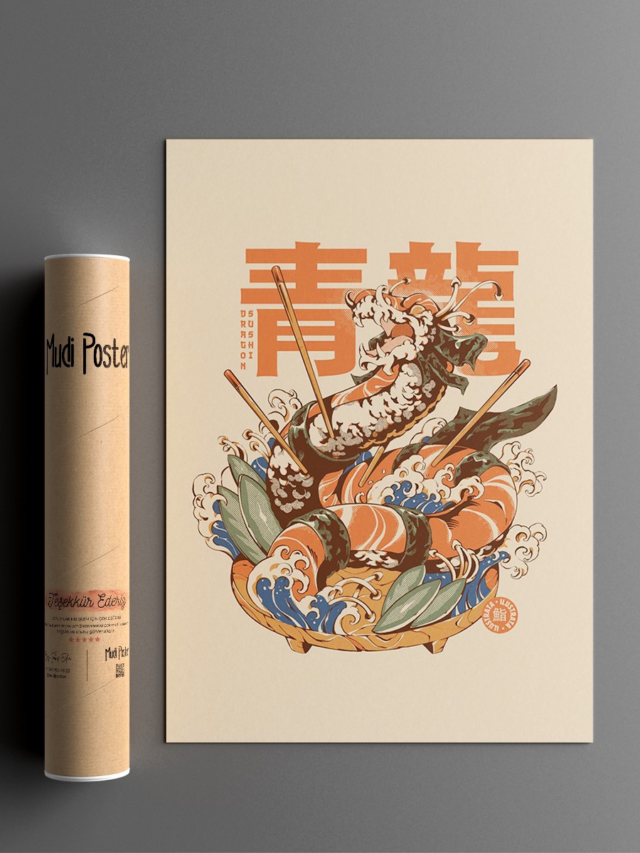 Dragon Sushi Anime Poster Çerçevesiz Yüksek Kalite Anime Duvar Poster