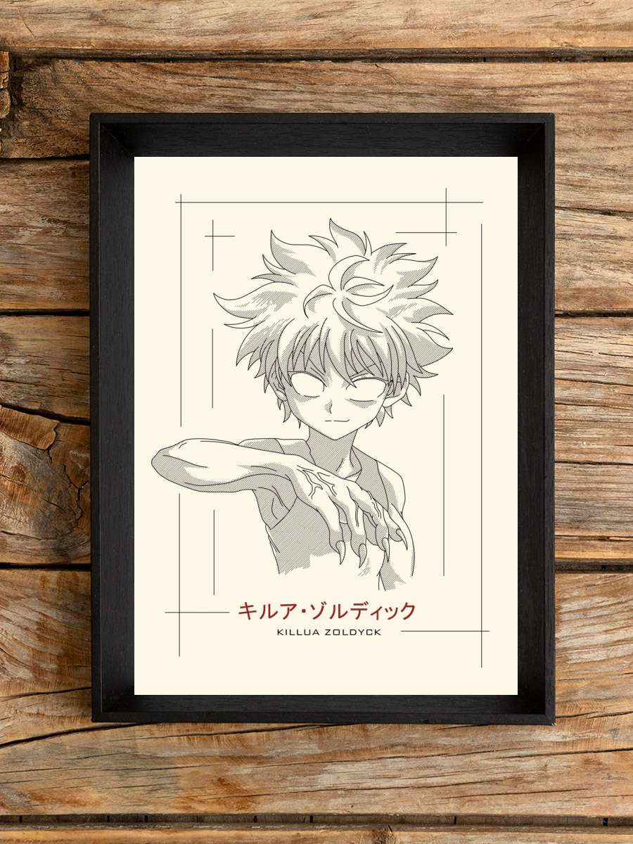 Drawing Killau Zoldyck Anime Poster Çerçevesiz Yüksek Kalite Anime Duvar Poster