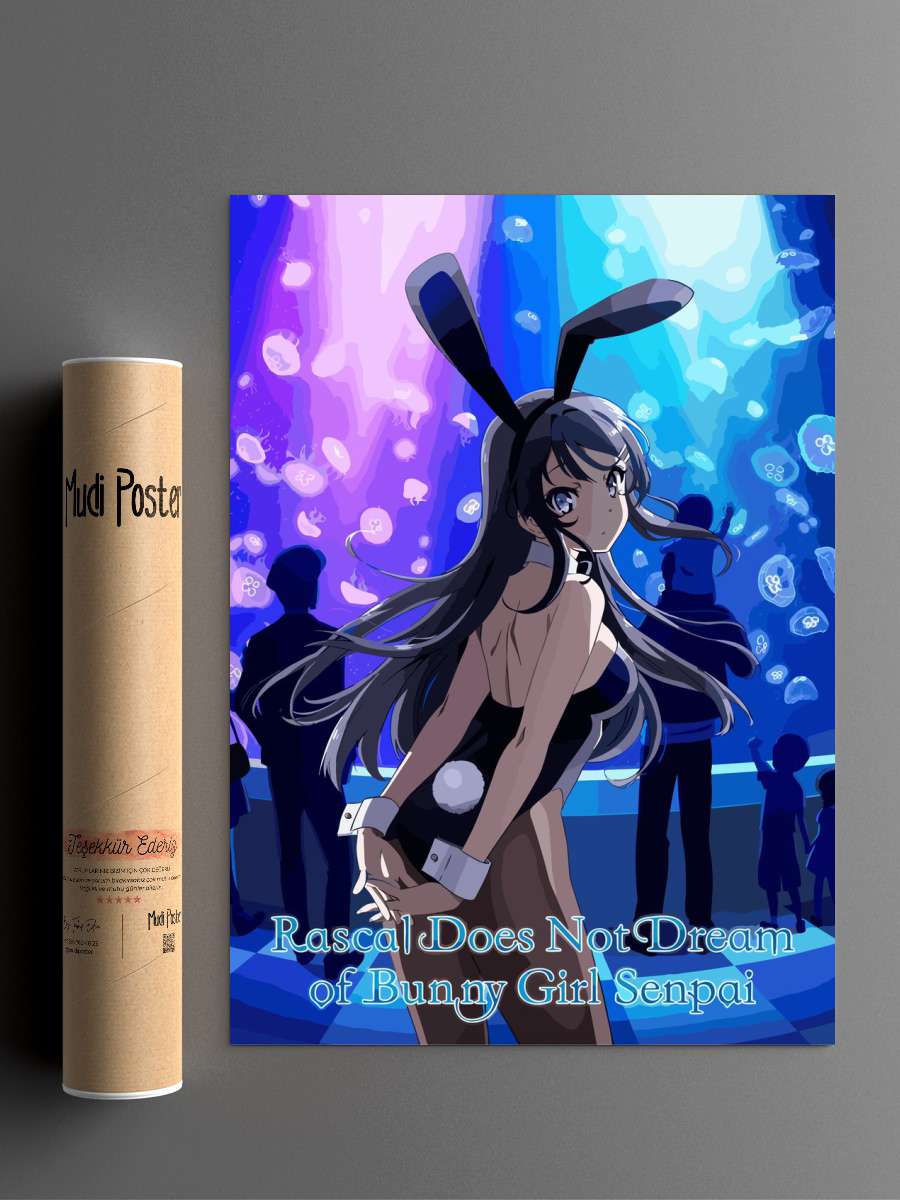 Dream Of A Bunny Girl Anime Poster Çerçevesiz Yüksek Kalite Anime Duvar Poster