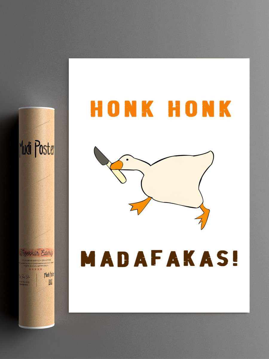 Duck Animal Anime Poster Çerçevesiz Yüksek Kalite Anime Duvar Poster