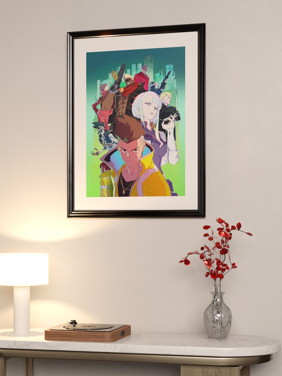 Edgerunners Anime Key Art Anime Poster Çerçevesiz Yüksek Kalite Anime Duvar Poster