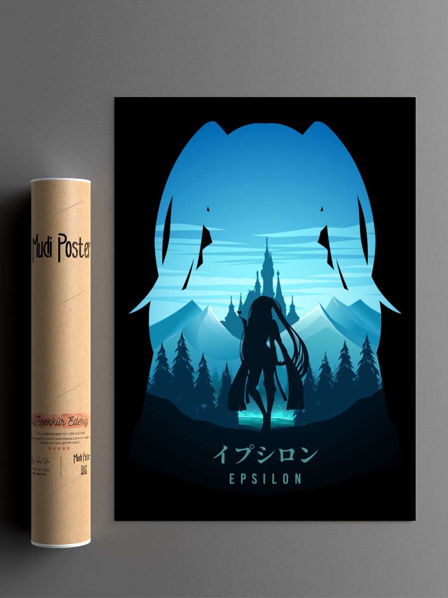 Epsilon Shadow Garden Anime Poster Çerçevesiz Yüksek Kalite Anime Duvar Poster