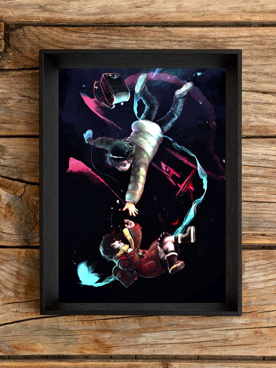 Erased Couple Anime Poster Çerçevesiz Yüksek Kalite Anime Duvar Poster