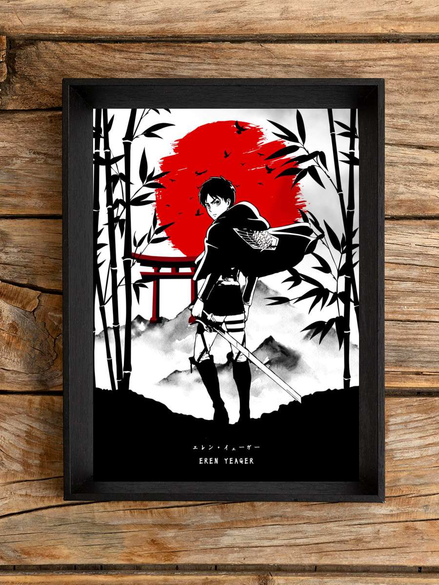 Eren Attack on Titan Anime Poster Çerçevesiz Yüksek Kalite Anime Duvar Poster
