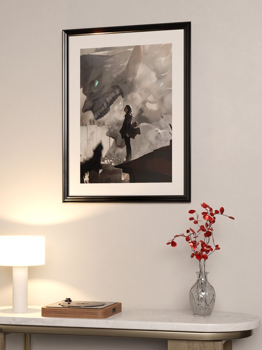 Eren Anime Poster Çerçevesiz Yüksek Kalite Anime Duvar Poster