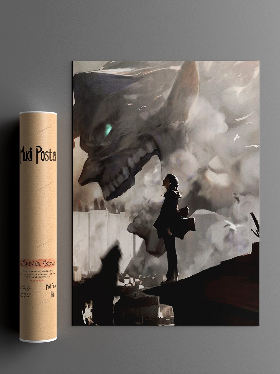 Eren Anime Poster Çerçevesiz Yüksek Kalite Anime Duvar Poster