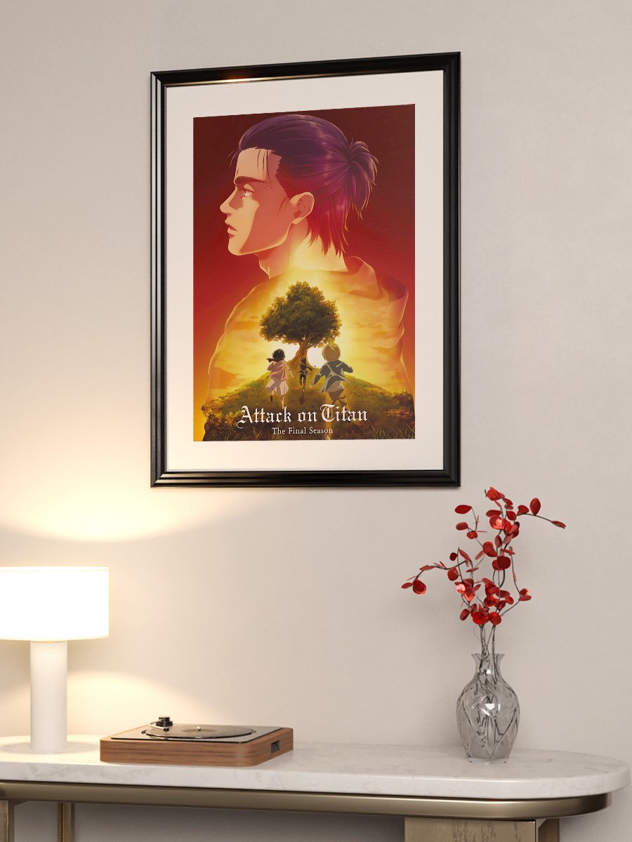 Eren Anime Poster Çerçevesiz Yüksek Kalite Anime Duvar Poster