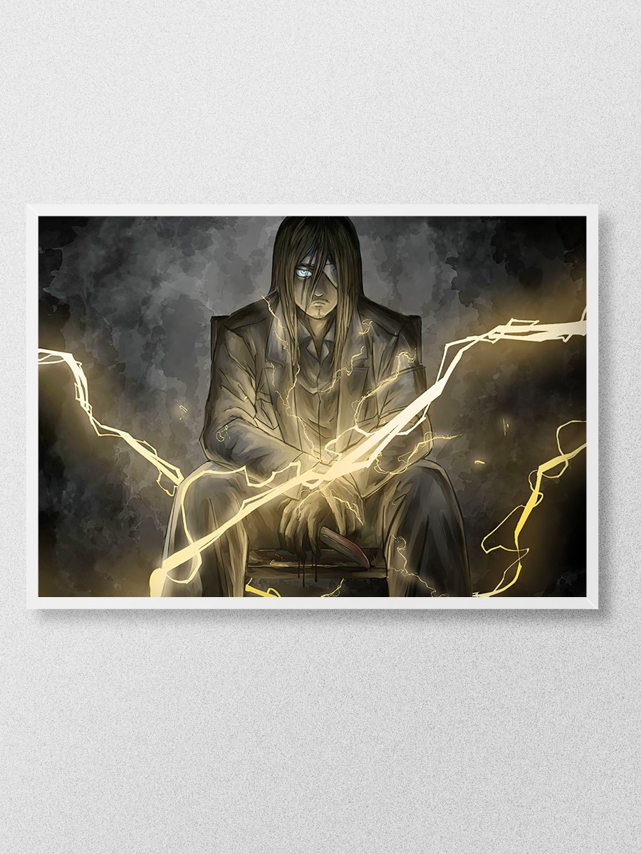 Eren Yeager Attack onTitan Anime Poster Çerçevesiz Yüksek Kalite Anime Duvar Poster