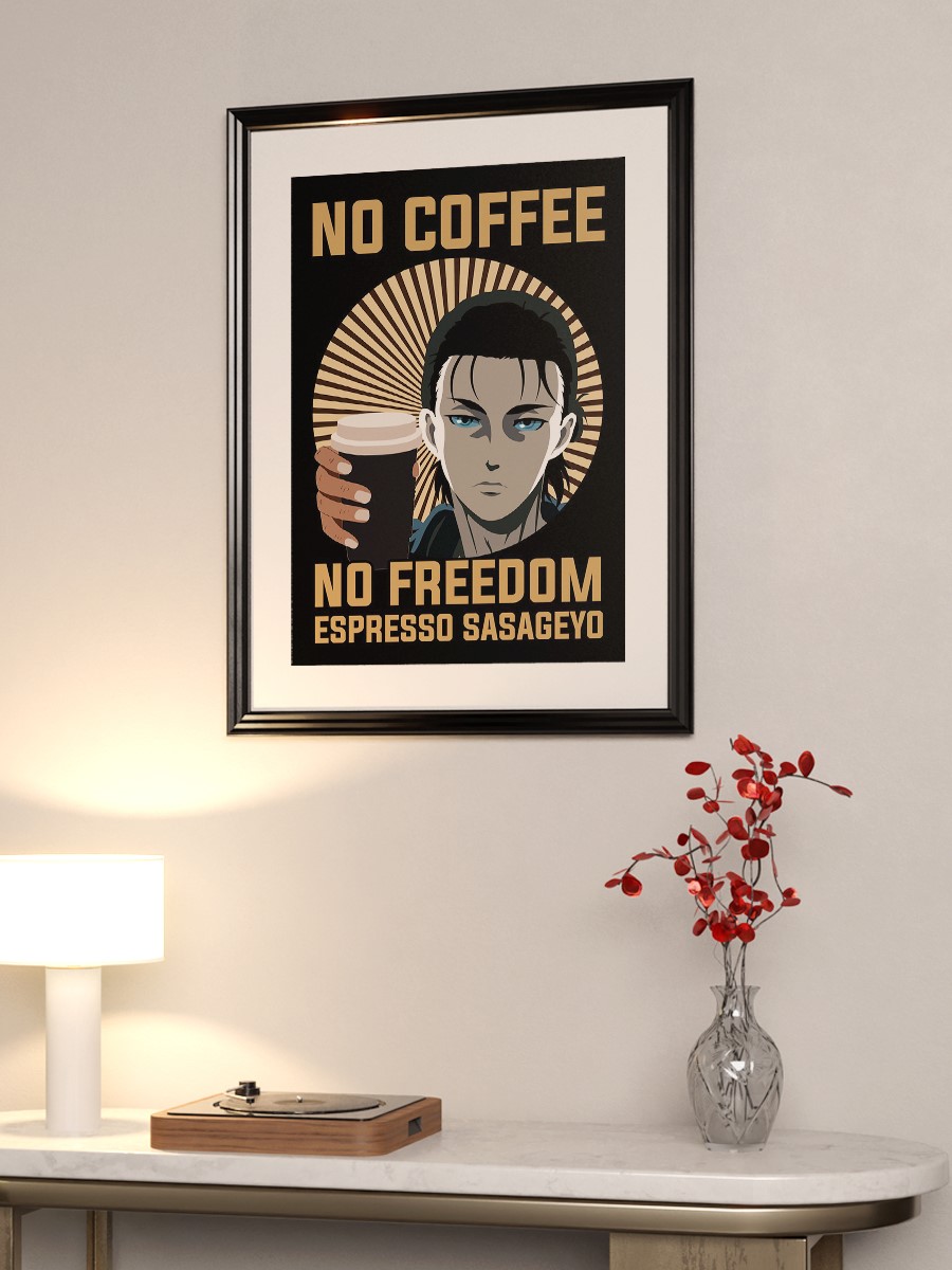 eren yeager titan Anime Poster Çerçevesiz Yüksek Kalite Anime Duvar Poster