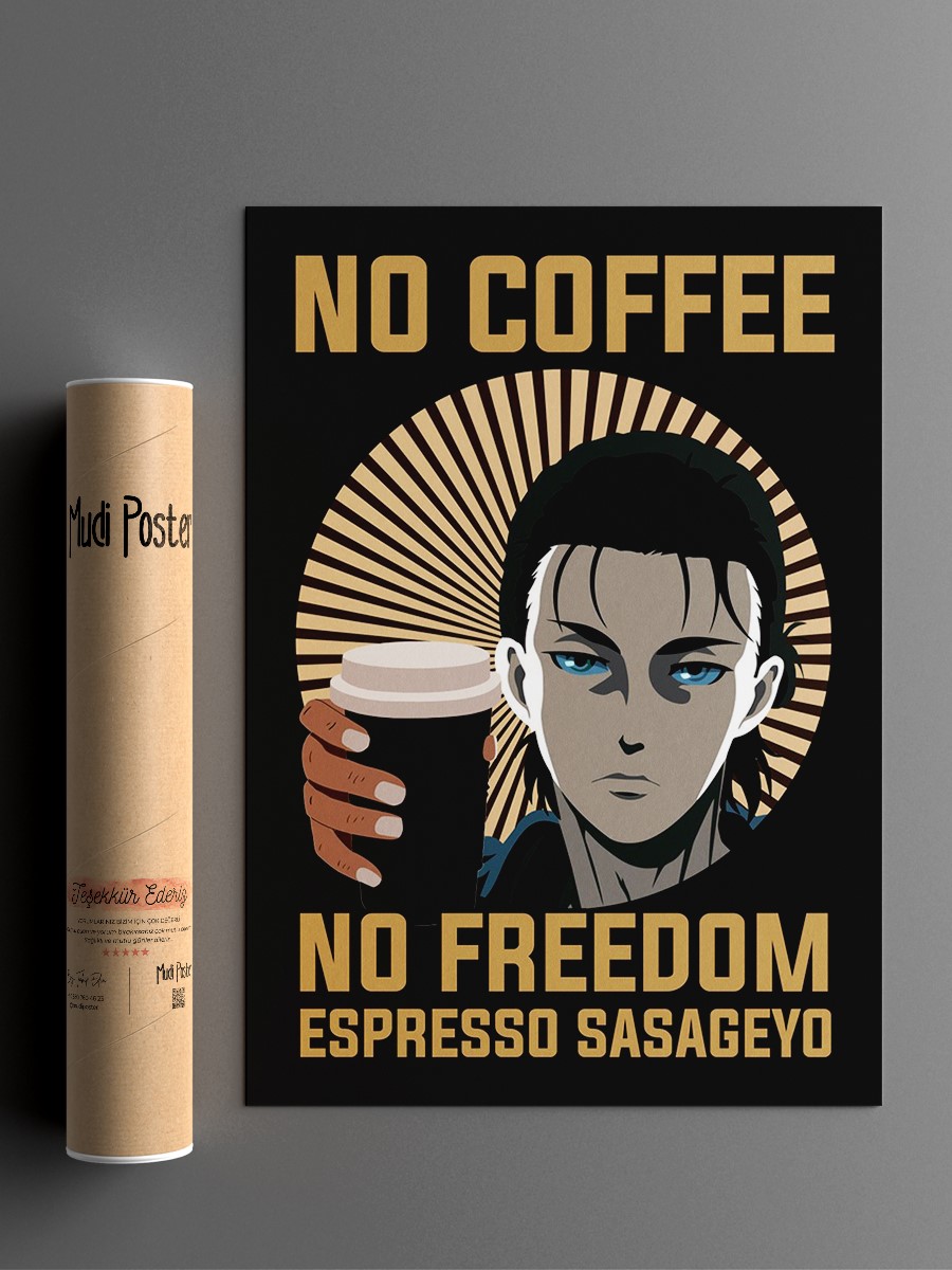 eren yeager titan Anime Poster Çerçevesiz Yüksek Kalite Anime Duvar Poster