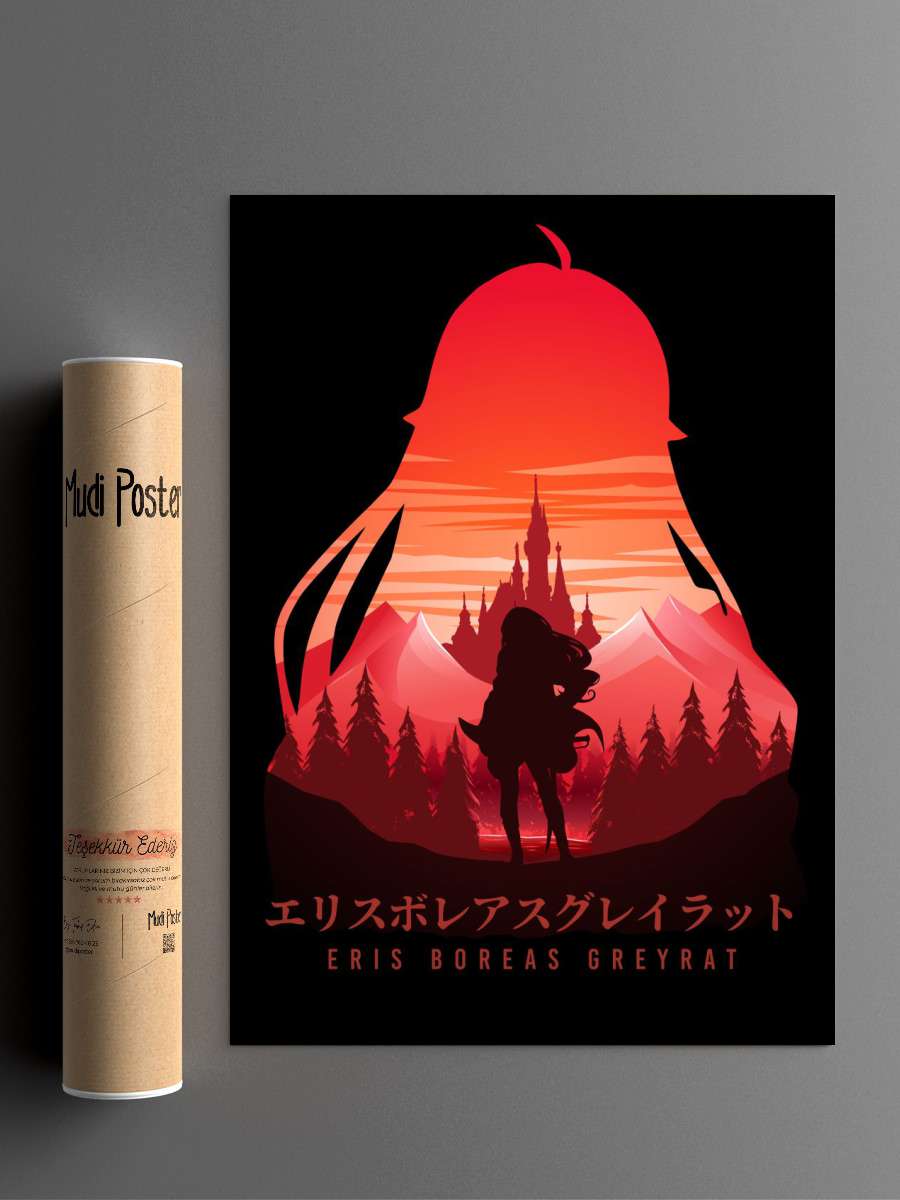 Eris Mushoku Tensei Anime Poster Çerçevesiz Yüksek Kalite Anime Duvar Poster