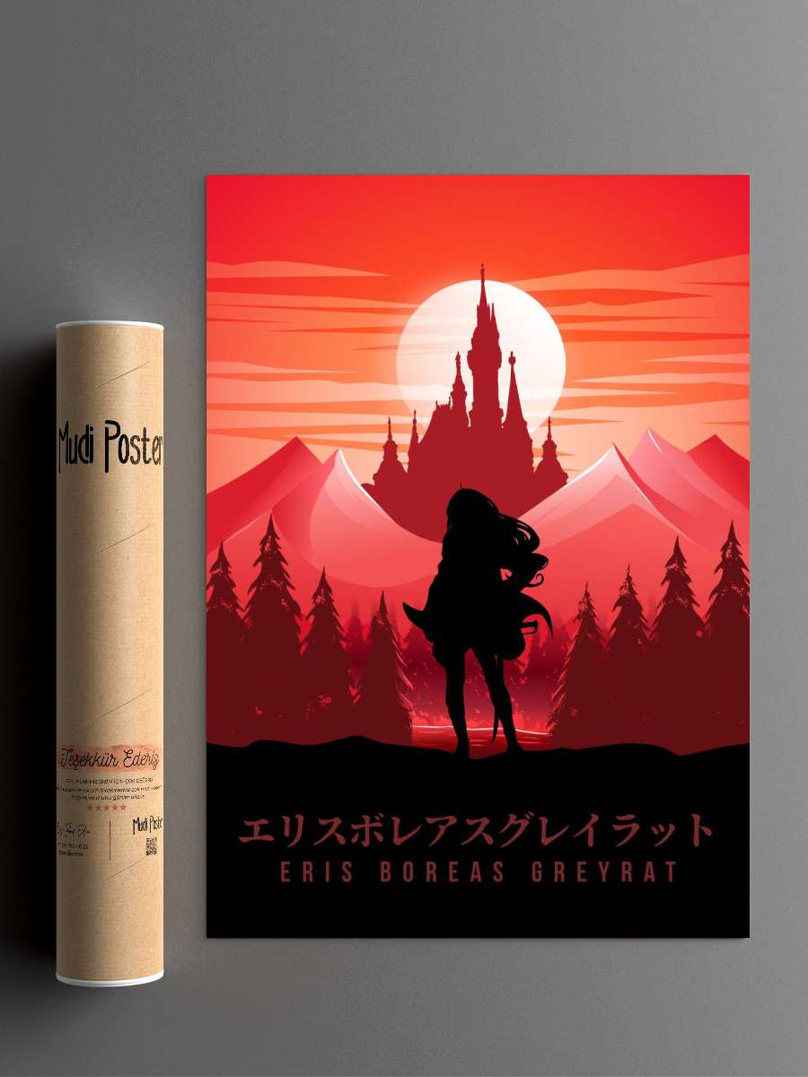 Eris Mushoku Tensei Anime Poster Çerçevesiz Yüksek Kalite Anime Duvar Poster