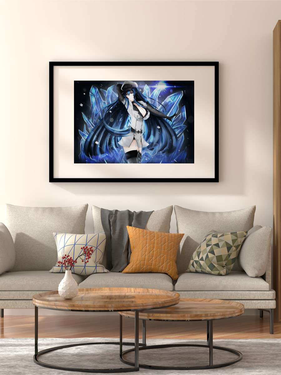 Esdeath Anime Poster Çerçevesiz Yüksek Kalite Anime Duvar Poster
