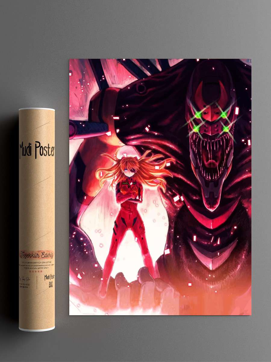 evangelion Anime Poster Çerçevesiz Yüksek Kalite Anime Duvar Poster