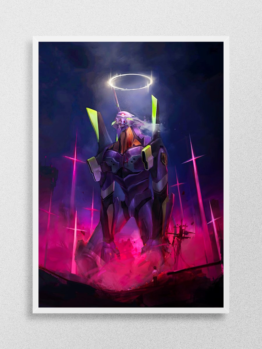 evangelion Anime Poster Çerçevesiz Yüksek Kalite Anime Duvar Poster