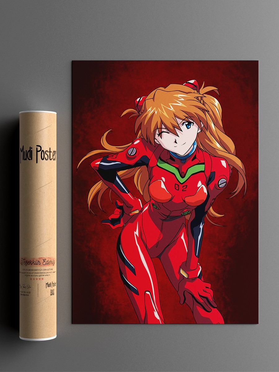 Evangelion Anime Poster Çerçevesiz Yüksek Kalite Anime Duvar Poster