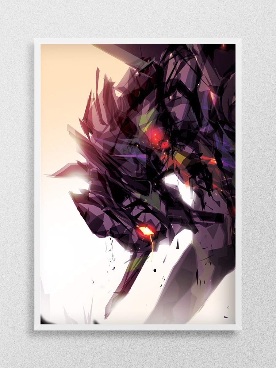 Evangelion  Anime Poster Çerçevesiz Yüksek Kalite Anime Duvar Poster