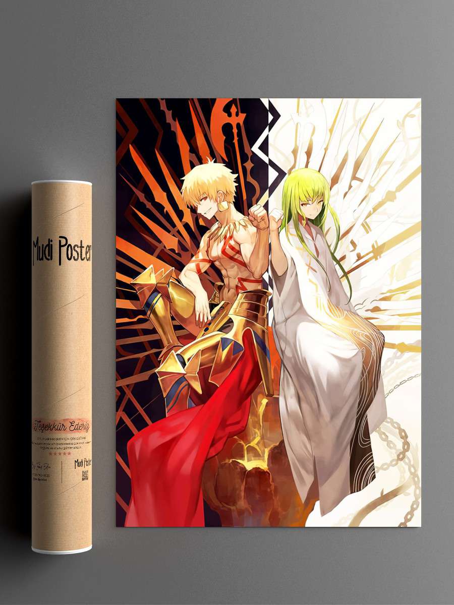 Fate Anime Anime Poster Çerçevesiz Yüksek Kalite Anime Duvar Poster