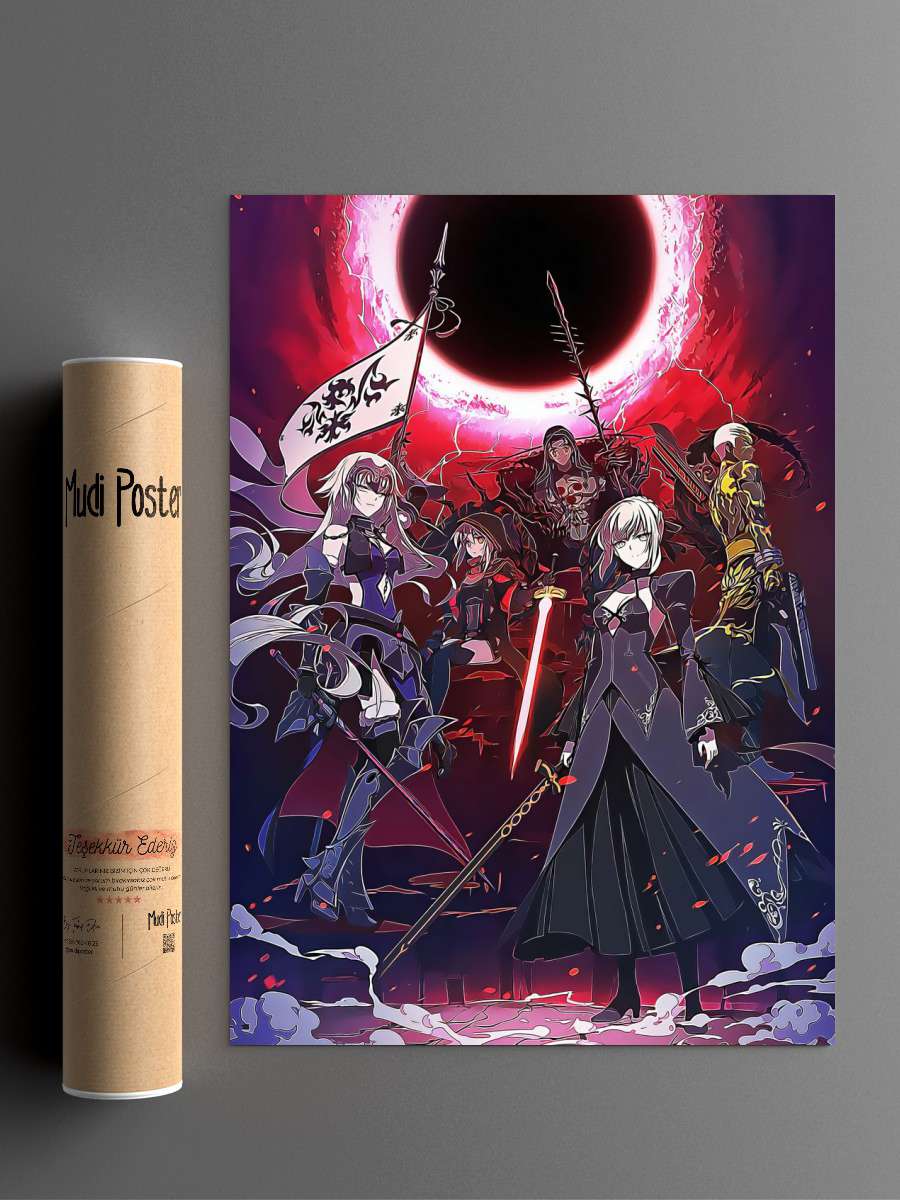 Fate Grand Order Anime Poster Çerçevesiz Yüksek Kalite Anime Duvar Poster