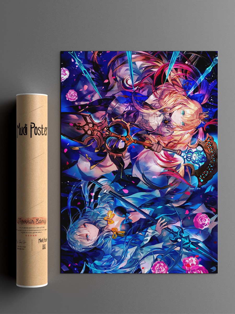 Fate Grand Order Anime Poster Çerçevesiz Yüksek Kalite Anime Duvar Poster