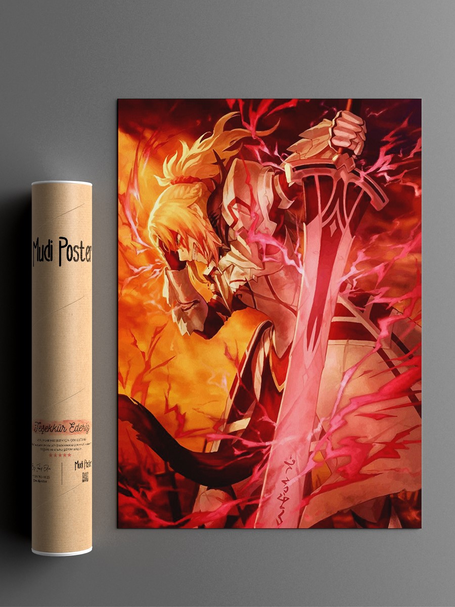 fate Anime Poster Çerçevesiz Yüksek Kalite Anime Duvar Poster