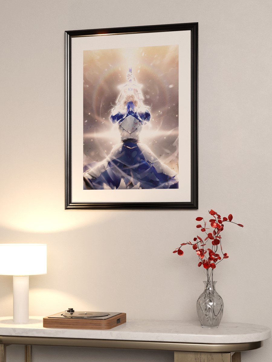 Fate Stay Night Anime Poster, Çerçevesiz Tv Film Poster