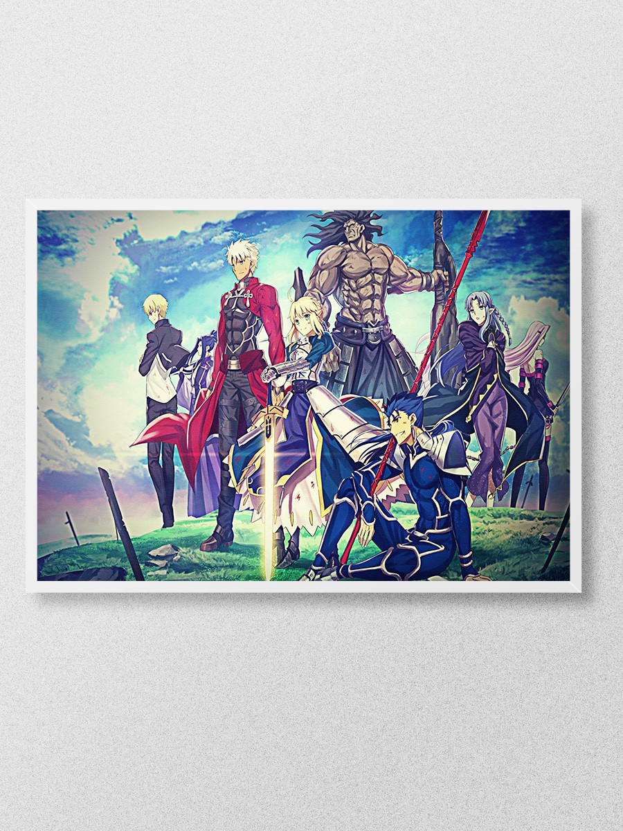 Fate stay night  Anime Poster Çerçevesiz Yüksek Kalite Anime Duvar Poster