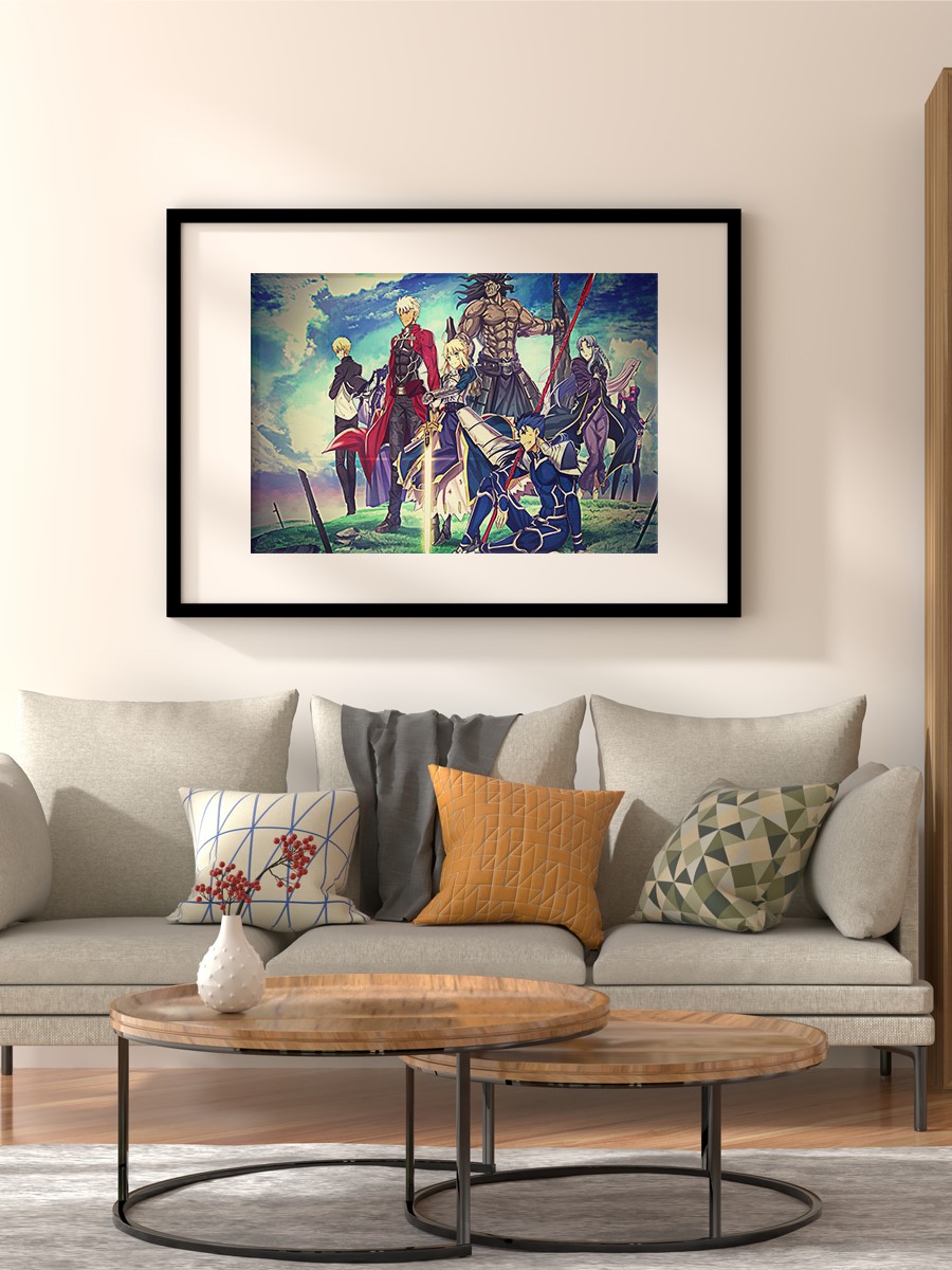Fate stay night  Anime Poster Çerçevesiz Yüksek Kalite Anime Duvar Poster