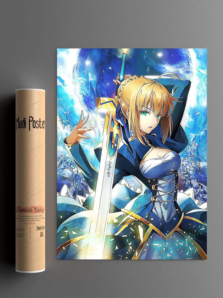 Fate Stay Night Anime Poster Çerçevesiz Yüksek Kalite Anime Duvar Poster