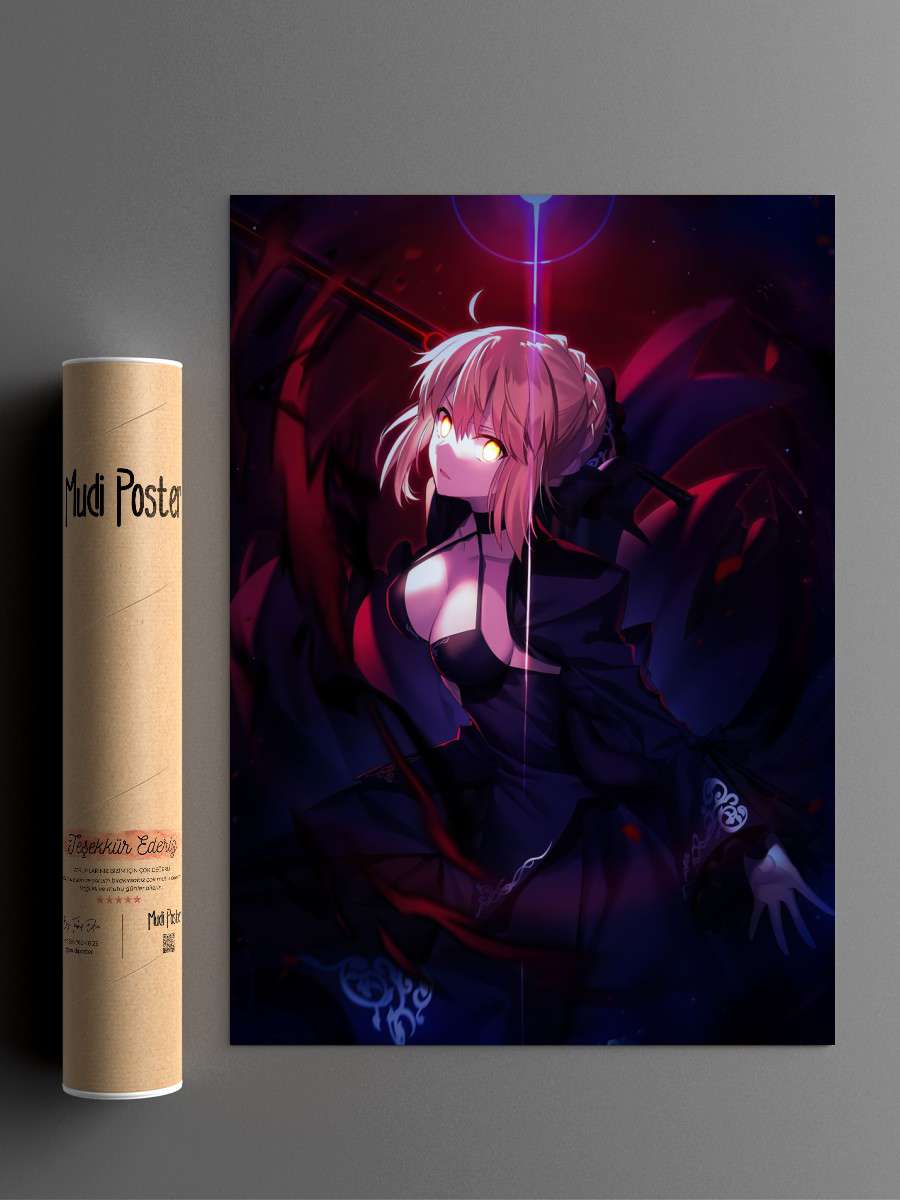 Fate Stay Night Anime Poster Çerçevesiz Yüksek Kalite Anime Duvar Poster