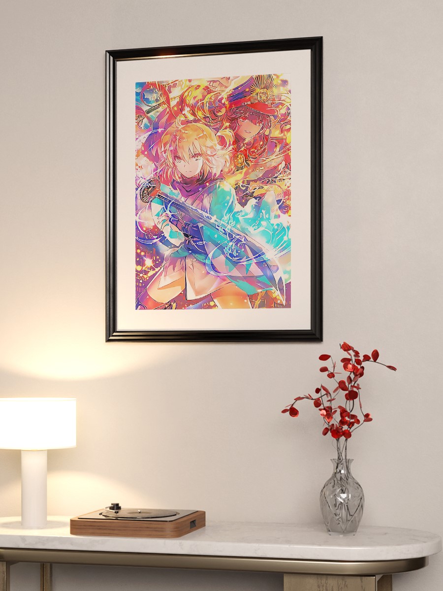 Fate Stay Night Anime Poster Çerçevesiz Yüksek Kalite Anime Duvar Poster
