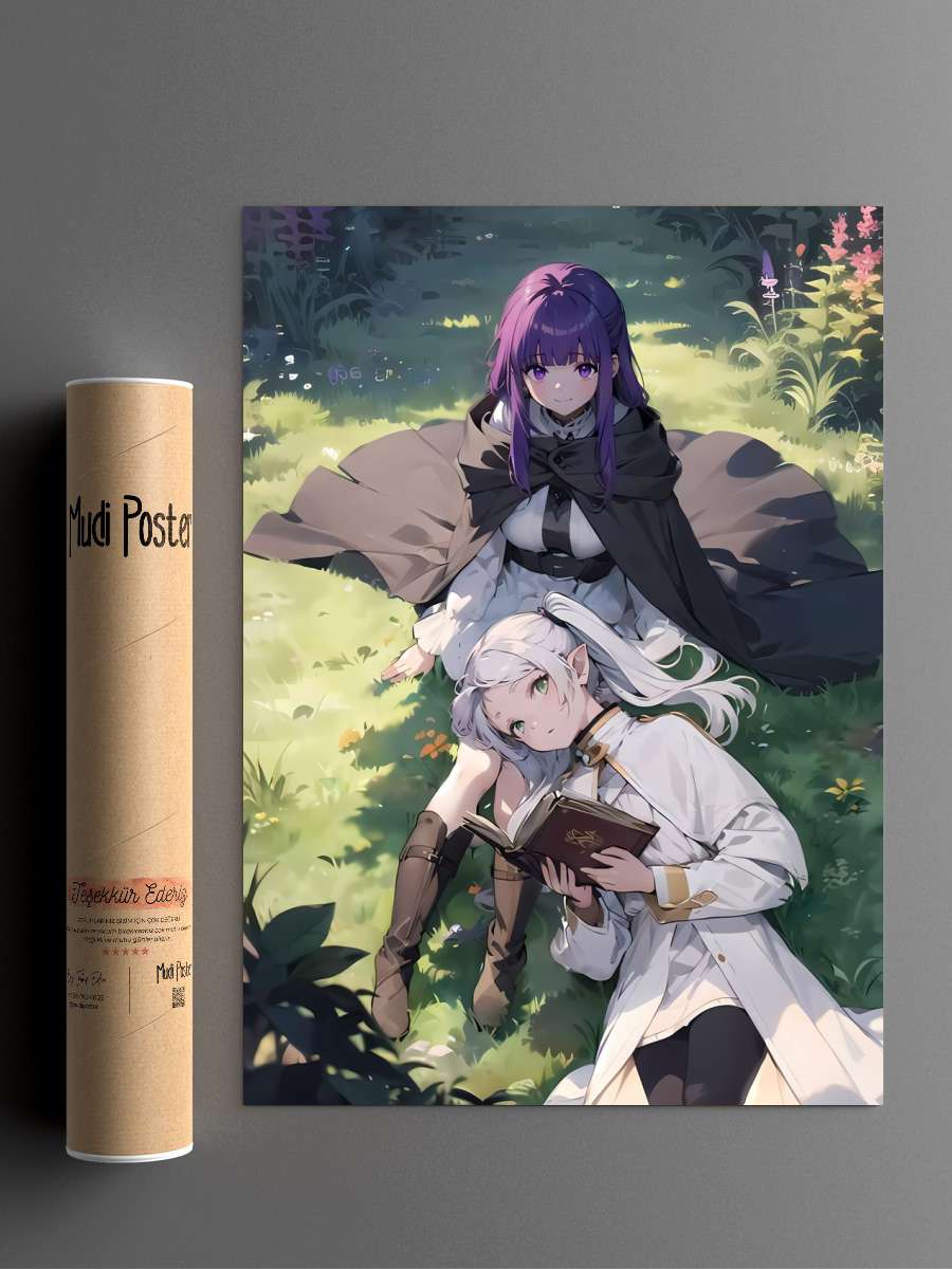 Fern Beyond Journey End Anime Poster Çerçevesiz Yüksek Kalite Anime Duvar Poster