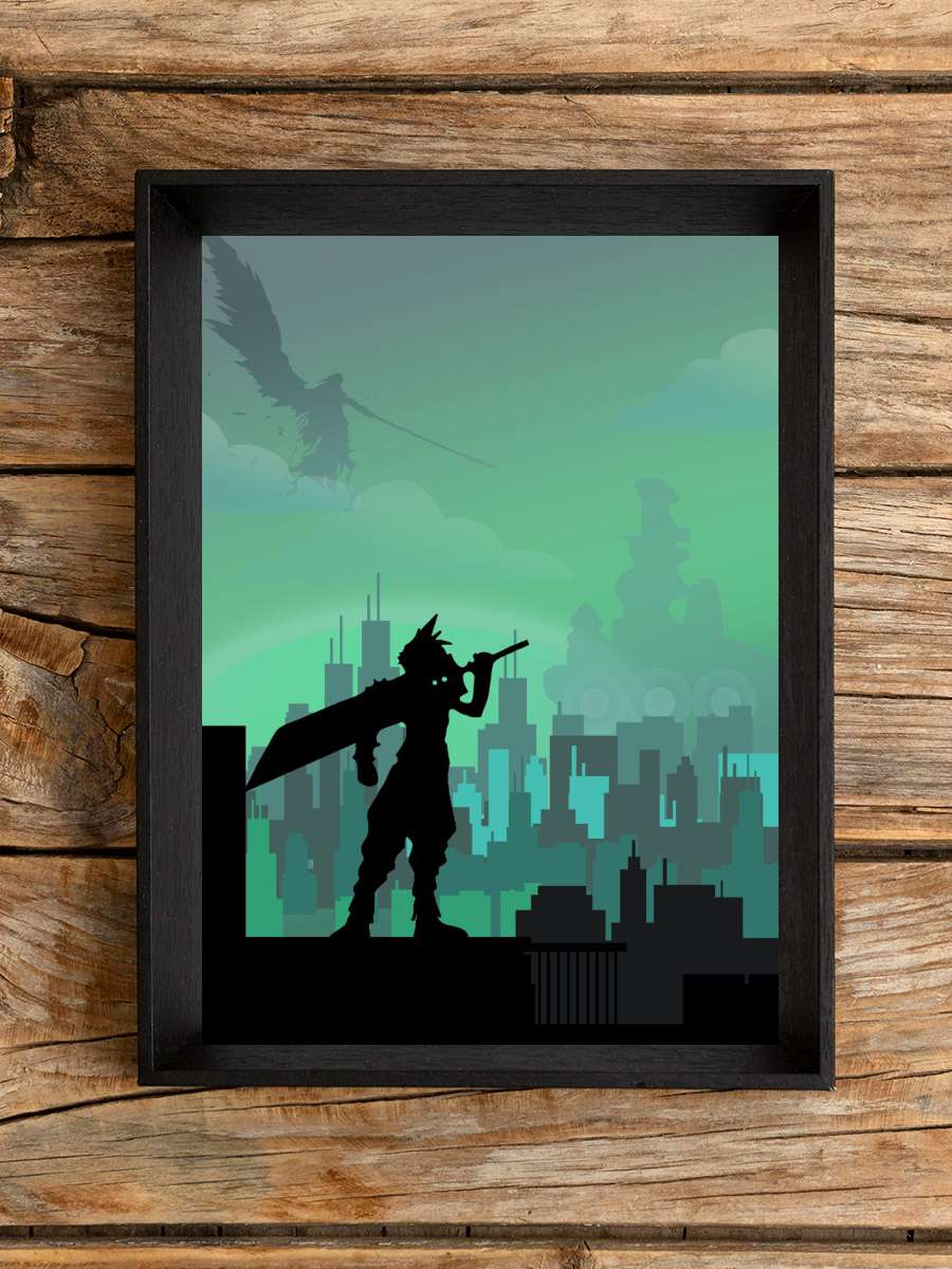 Final Fantasy 7 Cloud Anime Poster Çerçevesiz Yüksek Kalite Anime Duvar Poster