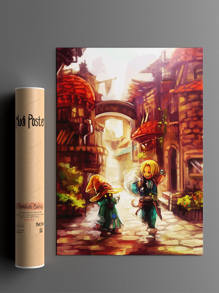 Final Fantasy 7 Remake  Anime Poster Çerçevesiz Yüksek Kalite Anime Duvar Poster